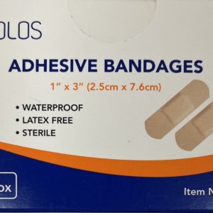 Adhesive Bandage, Fabric, 1" x 3"