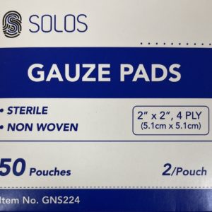 Gauze, 2 x 2, 4 Ply